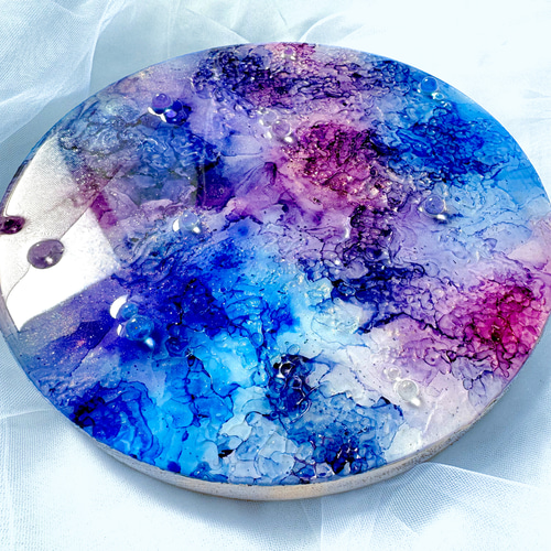 アウトレットsale‼︎雨上がりの紫陽花/abstract art/アルコールインク
