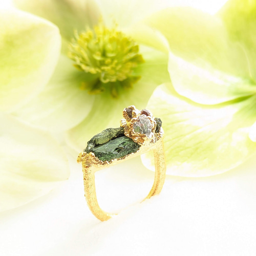 モルダバイト原石 リング 指輪・リング アトリエ アイファ 通販