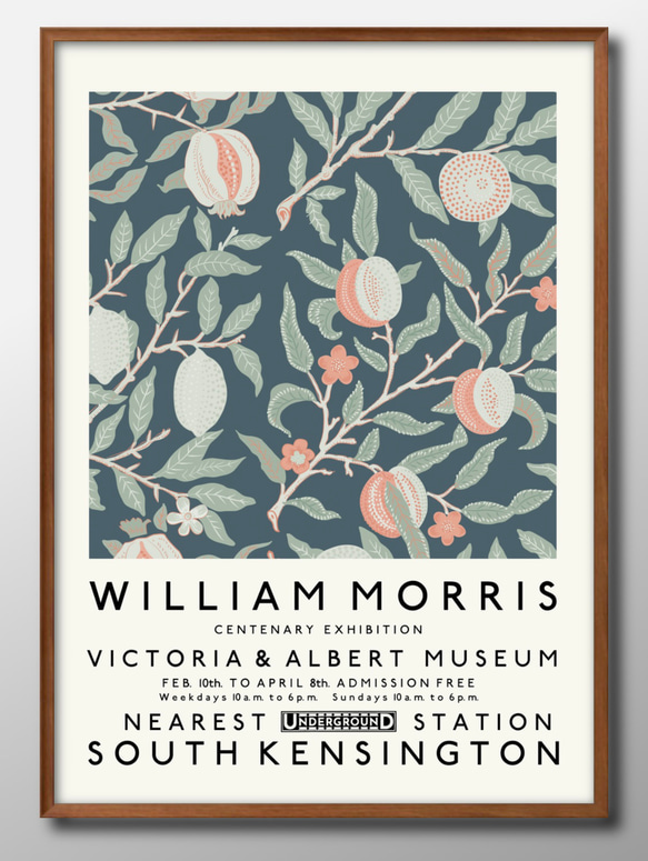 11290■ポスター アート 絵画『ウィリアム・モリス』北欧 A3 イラスト デザイン マット紙 1枚目の画像