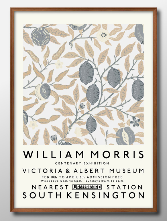 11288■ポスター アート 絵画『ウィリアム・モリス』北欧 A3 イラスト デザイン マット紙 1枚目の画像
