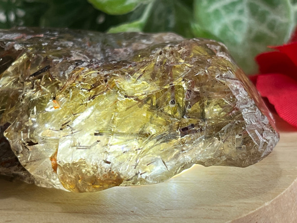 ルチル内包✨　スモーキー エレスチャル クォーツ 骸骨水晶　原石　ラフストーン 3枚目の画像