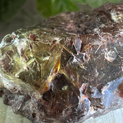 ルチル内包✨　スモーキー エレスチャル クォーツ 骸骨水晶　原石　ラフストーン 5枚目の画像