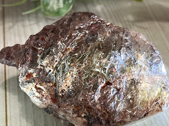 ルチル内包✨　スモーキー エレスチャル クォーツ 骸骨水晶　原石　ラフストーン 6枚目の画像