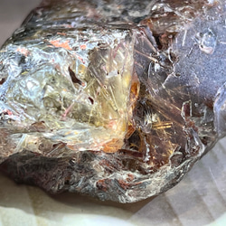 ルチル内包✨　スモーキー エレスチャル クォーツ 骸骨水晶　原石　ラフストーン 4枚目の画像