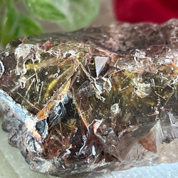 ルチル内包✨　スモーキー エレスチャル クォーツ 骸骨水晶　原石　ラフストーン 7枚目の画像