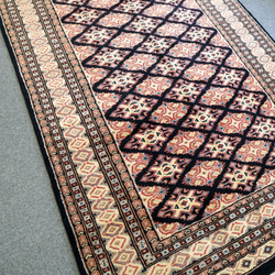 190×121cm【パキスタン手織り絨毯】トライバルラグ 11枚目の画像