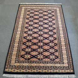 190×121cm【パキスタン手織り絨毯】トライバルラグ 2枚目の画像