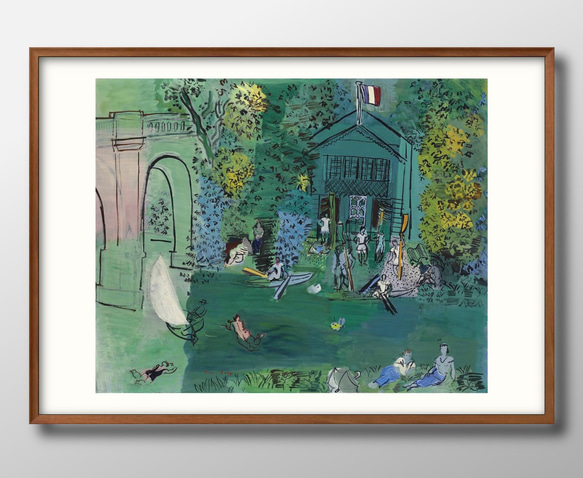 10948□ポスター アート 絵画『ラウル・デュフィ』北欧 A3 イラスト