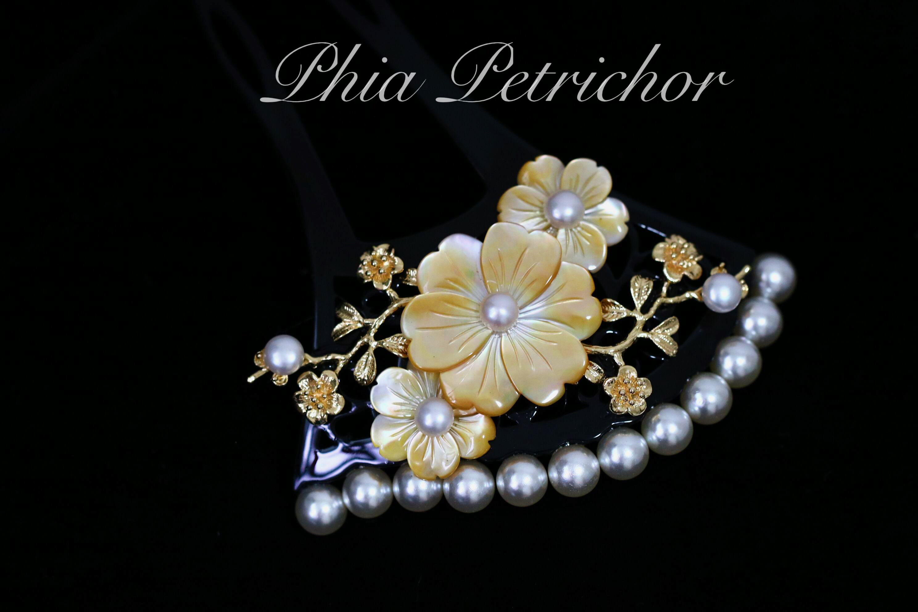 簪 和 K24GP 桜 かんざし バチ型 パール 簪 着物 髪飾り 留袖 着物 成人式 結婚式 卒業式