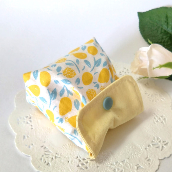 フラップ付きの小さなポーチ・レモン　＃n501 人気・おすすめ｜多用途・生活用品におすすめ キャンペーン中 即納 即日発送サービス