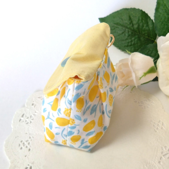 フラップ付きの小さなポーチ・レモン　＃n501 人気・おすすめ｜多用途・生活用品におすすめ キャンペーン中 即納 即日発送サービス