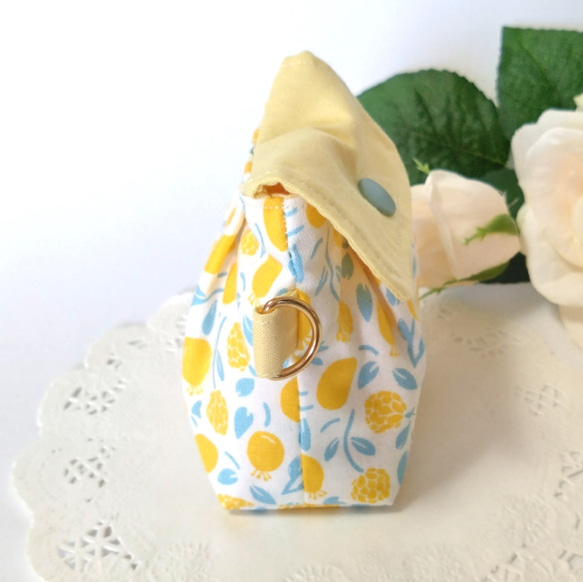 フラップ付きの小さなポーチ・レモン　＃n501 人気・おすすめ｜多用途・生活用品におすすめ キャンペーン中 即納 即日発送サービス