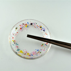 再販　華やかな紙吹雪のおてしょ皿 2枚目の画像