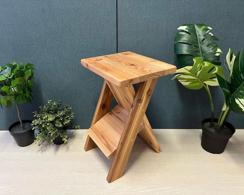 【送料無料】 スツール 子供用腰掛け シェルフ 杉 15cm 25cm 送料無料】 スツール 子供用腰掛け シェルフ 杉 15cm 25cm