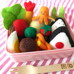 即納】作ってワクワク!フェルトままごとお弁当 初めてのおままごと