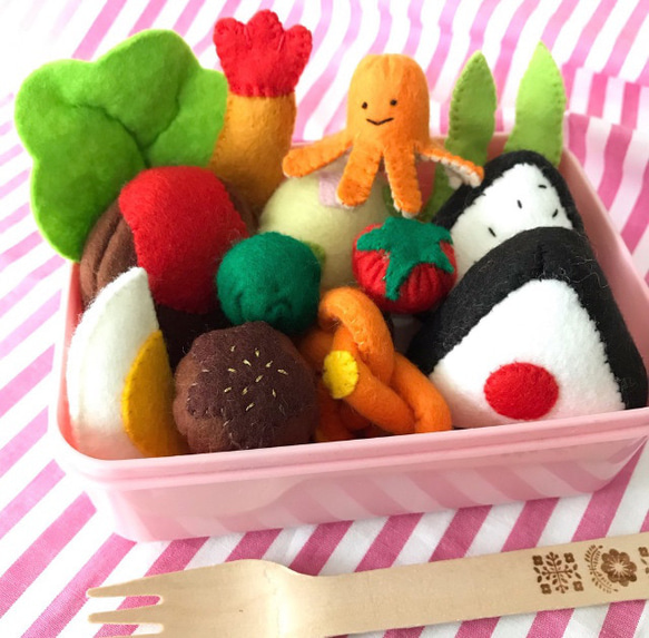 即納】作ってワクワク!フェルトままごとお弁当 初めてのおままごと
