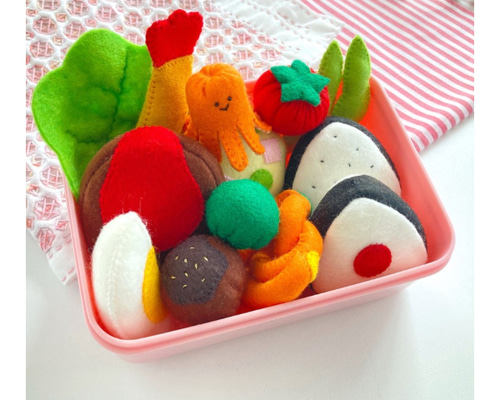 即納】作ってワクワク!フェルトままごとお弁当 初めてのおままごと