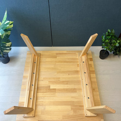 【送料無料】 ローテーブル 正方形 90cm パイン ナチュラル ボルト連結脚 14枚目の画像