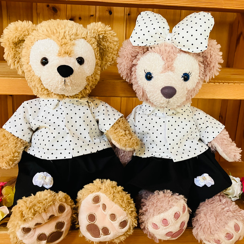 ダッフィー＆シェリーメイ♡ペアお洋服 Disney ダッフィーシェリーメイ ウェディング ペア Sサイズ