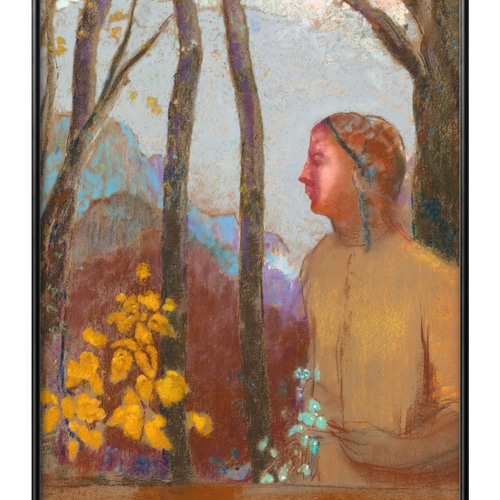 9726□ポスター アート 絵画『オディロン・ルドン』北欧 A3