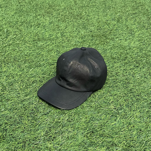 Leather Cap (black) 1枚目の画像