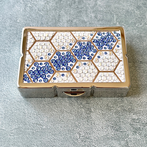 レースの様な◇ハニカムタイル◇◇ ピルBOX・アクセサリーケース