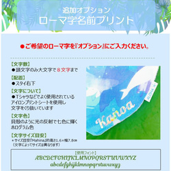 【名入れ】ハワイアン　ベビースタイ（オーシャンブルー）／　海　ベビー　出産祝い　ビブ　 6枚目の画像