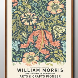 9126□ポスター アート 絵画『ウィリアム・モリス』北欧 A3 イラスト