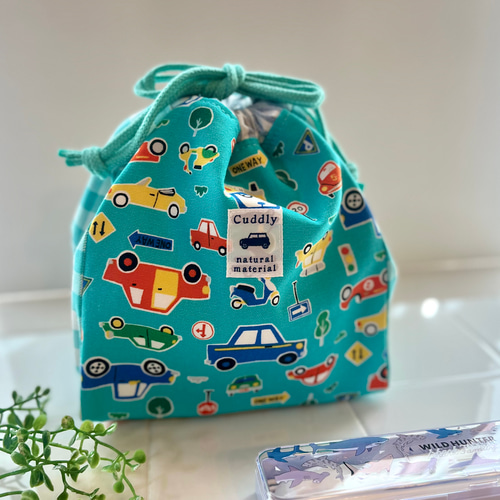 カラフル☆バルーンくまさん お弁当袋 コップ袋 ハンドメイド カラフル☆バルーンくまさん お弁当袋 コップ袋 ハンドメイド カラフル