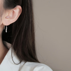 925純銀 小巧 珍珠丸子 淡水珍珠 耳針 耳環 一對 免費送禮包裝 第7張的照片