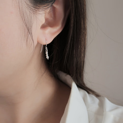 925純銀 小巧 珍珠丸子 淡水珍珠 耳針 耳環 一對 免費送禮包裝 第6張的照片
