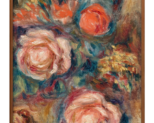 中山扇 バラ 薔薇 油絵 額43x38 絵画 /046538 アート | LINE