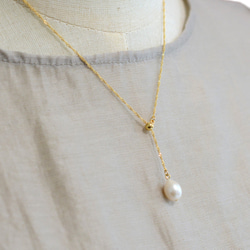 【ANTEPRIMA】淡水パールスライドネックレス 国内発送**ANTEPRIMA**淡水パールスライドネックレス