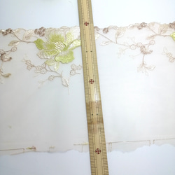 高品質❣ 2m 花柄 豪華刺繍 チュールレース　ハンドメイド　生地　手芸　素材　はぎれ　 4枚目の画像