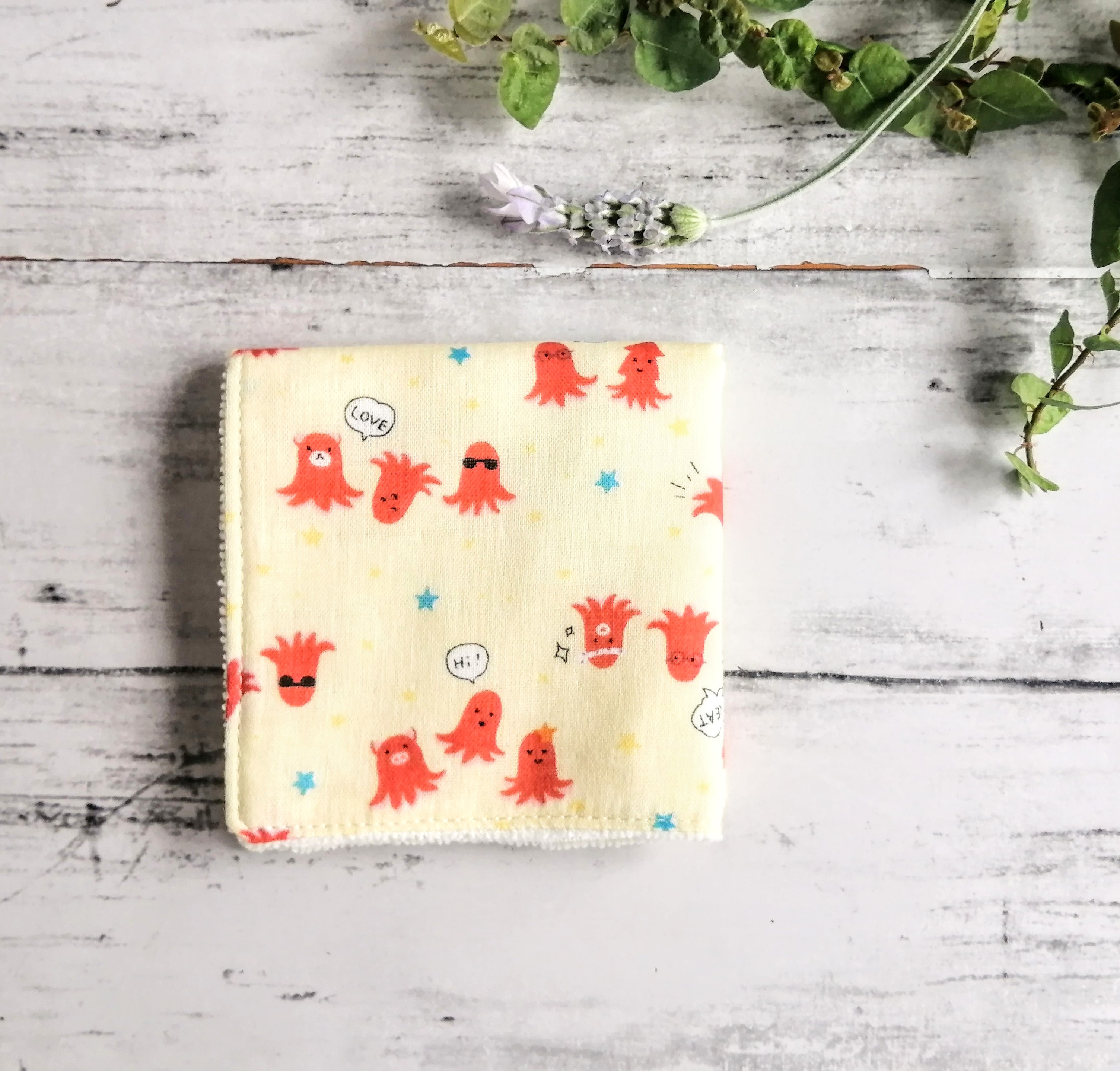171.ふわふわ♡ガーゼハンカチ♡maffon 温かかっ ×ポルカドット25×25¥960