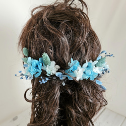 髪飾り(ヘアーアクセサリー）結婚式髪飾り　成人式髪飾り　卒業式　H-40 1枚目の画像