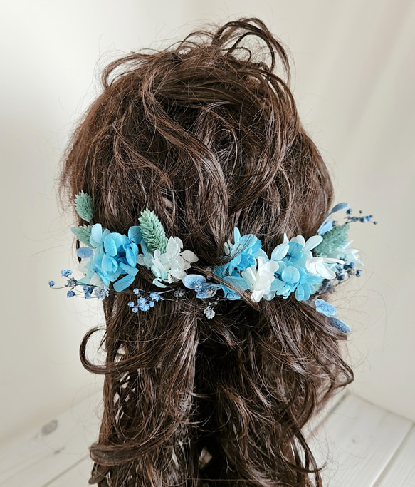 髪飾り(ヘアーアクセサリー）結婚式髪飾り　成人式髪飾り　卒業式　H-40 1枚目の画像