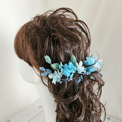 髪飾り(ヘアーアクセサリー）結婚式髪飾り　成人式髪飾り　卒業式　H-40 2枚目の画像
