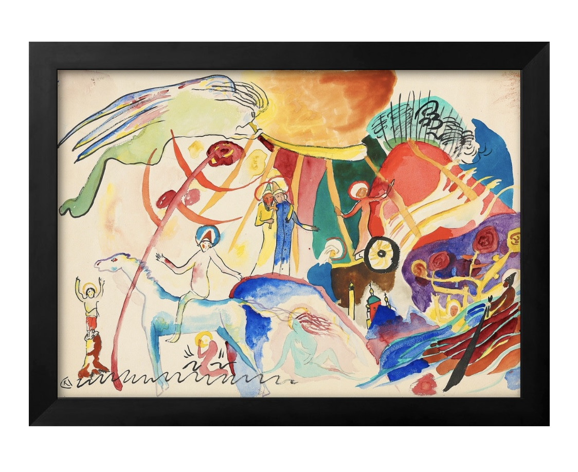 3250□ポスター アート 絵画『ワシリー・カンディンスキー』北欧