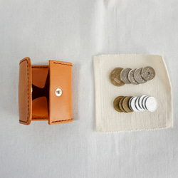 国産ヌメ革のボックスコインケース：Alabasta レザー 7枚目の画像