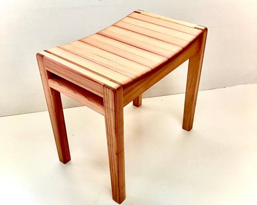 【12/16 まで】城山工房 ハンドメイド ウッドチェア スツール 157a048625663665faaa90bf28142d
