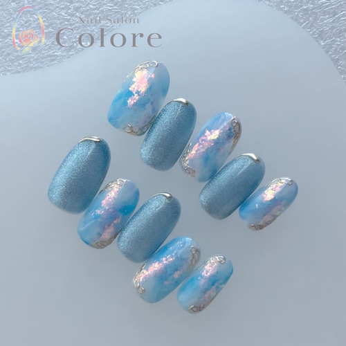 3color ニュアンス ネイルチップ ニュアンス ブラウン ネイルチップ 茶色系 乳白色 金 ゴールド