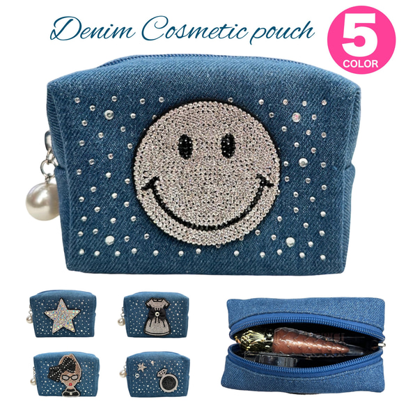 新品タグ付 ジルボー デニムポーチ 韓国 正規品 マリテ