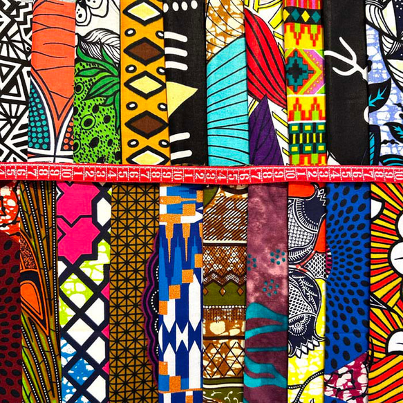 ハギレセット＊200枚組  生地  アフリカ布 アフリカン 小物作り ハンドメイド 手作り 手芸用品 布 カットクロス 6枚目の画像