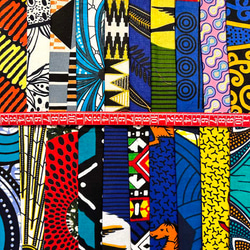 ハギレセット＊200枚組  生地  アフリカ布 アフリカン 小物作り ハンドメイド 手作り 手芸用品 布 カットクロス 8枚目の画像