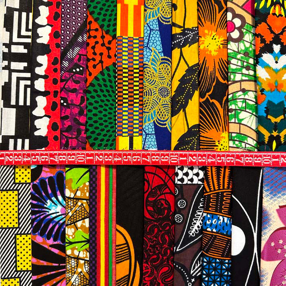 ハギレセット＊200枚組  生地  アフリカ布 アフリカン 小物作り ハンドメイド 手作り 手芸用品 布 カットクロス 5枚目の画像