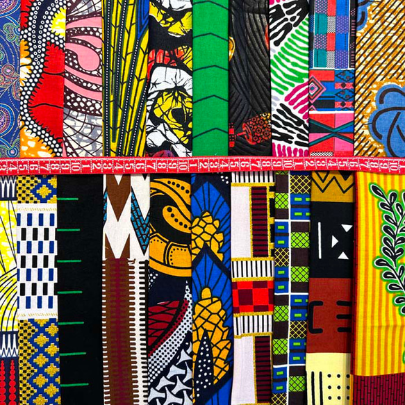 ハギレセット＊200枚組  生地  アフリカ布 アフリカン 小物作り ハンドメイド 手作り 手芸用品 布 カットクロス 10枚目の画像