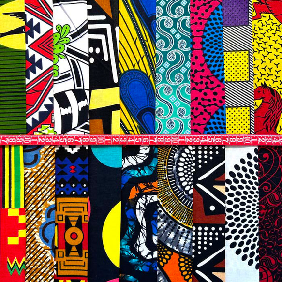 ハギレセット＊150枚組  生地  アフリカ布 アフリカン 小物作り ハンドメイド 手作り 手芸用品 布 カットクロス 2枚目の画像