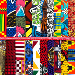 ハギレセット＊150枚組  生地  アフリカ布 アフリカン 小物作り ハンドメイド 手作り 手芸用品 布 カットクロス 4枚目の画像