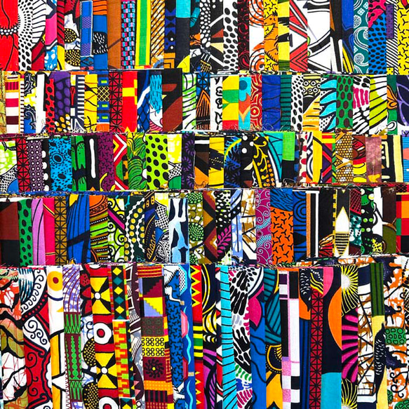 ハギレセット＊150枚組  生地  アフリカ布 アフリカン 小物作り ハンドメイド 手作り 手芸用品 布 カットクロス 9枚目の画像